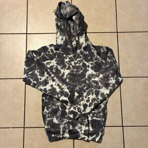 Lululemon All Yours Hoodie in a Tie Dye Graphite Grey Color Women's Size 4